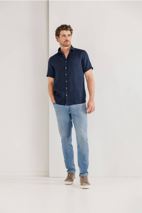 State of Art shirt ss plain linen